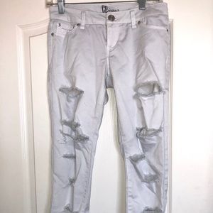White Ripped Jeans